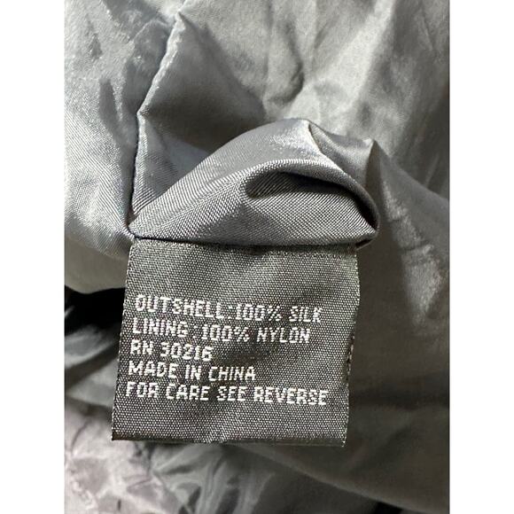 Otello Pelle Track Suit Womens Small Gray Brown Silk Windbreaker Jacket Pants‎ - Picture 5 of 16